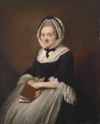 Portrait de Mme Stevenson, signé et daté au milieu à gauche